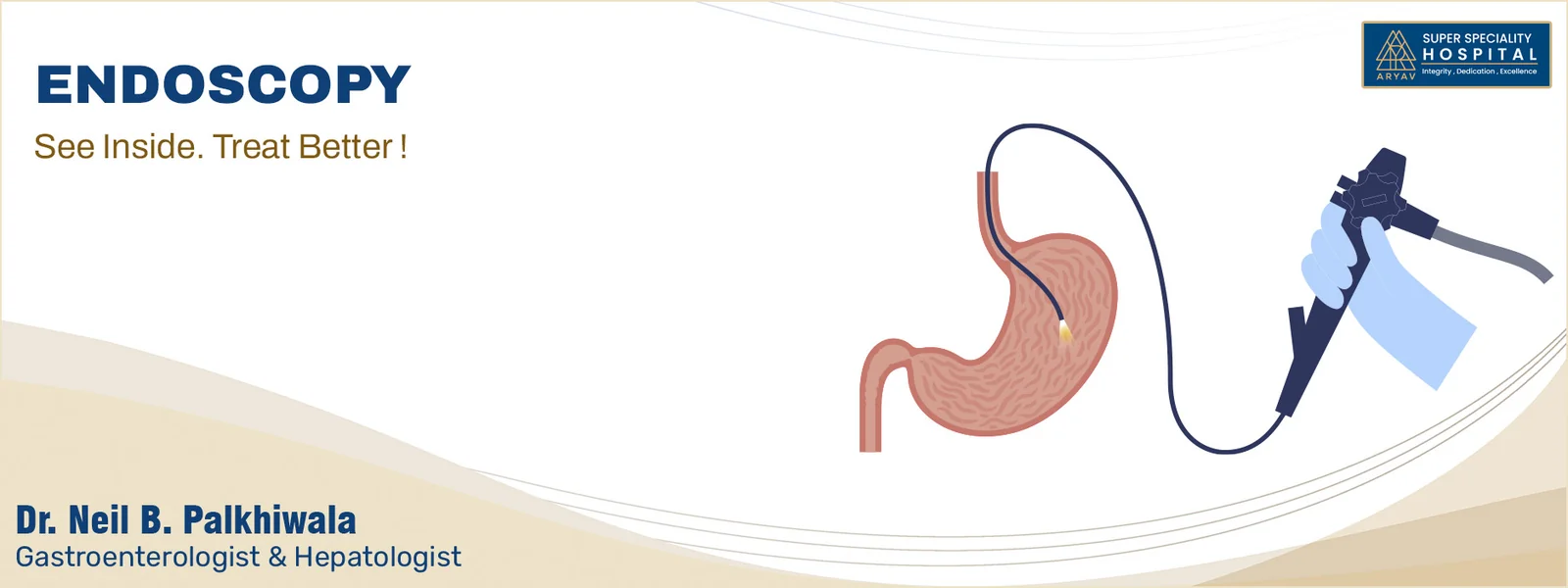 Upper GI Endoscopy in Ahmedabad, Gujarat at Aryav Super Speciality Hospital, Ahmedabad