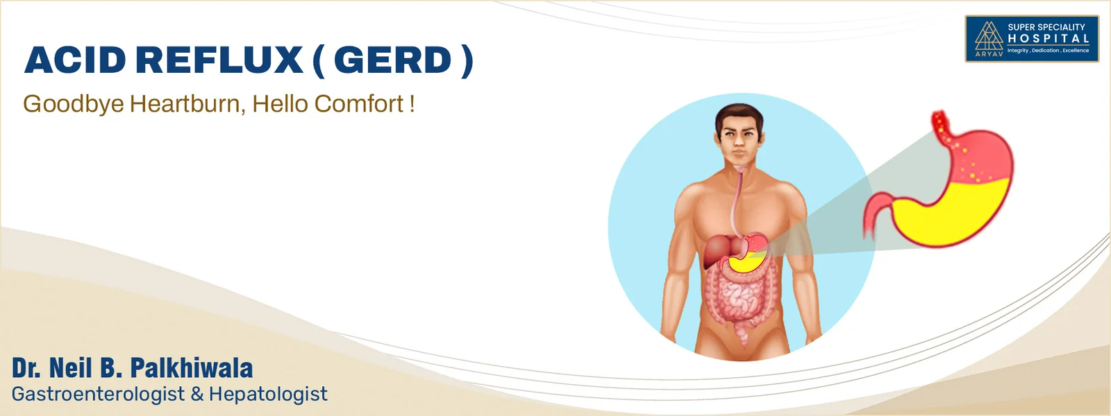 GERD in Ahmedabad, Gujarat at Aryav Super Speciality Hospital, Ahmedabad