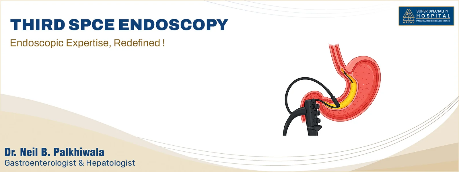 Third Space Endoscopy (POEM/ESD) in Ahmedabad, Gujarat at Aryav Super Speciality Hospital, Ahmedabad